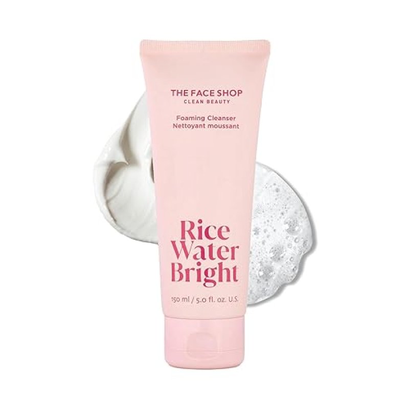 LG HOUSEHOLD&HEALTHCARE HYDRATING RICE WATER FOAMING FACIAL CLEANSER WITH CERAMIDE - VEGAN KOREAN SKIN CARE - 150ML