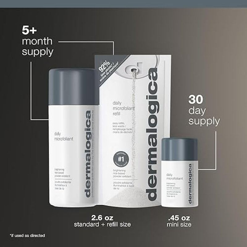 DERMALOGICA DAILY MICROFOLIANT: BRIGHTEN & SMOOTH SKIN WITH SALICYLIC ACID & PAPAYA