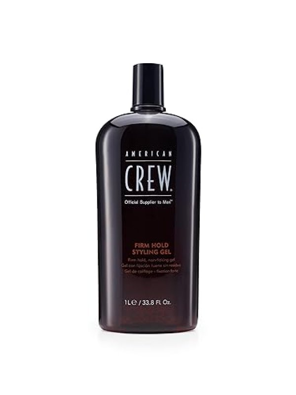 AMERICAN CREW MEN'S FIRM HOLD HAIR STYLING GEL, NON-FLAKING - 33.8 FL OZ