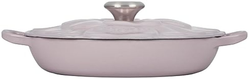 LE CREUSET PETAL BRAISER 2.25QT SHALLOT - SIGNATURE ENAMELED CAST IRON