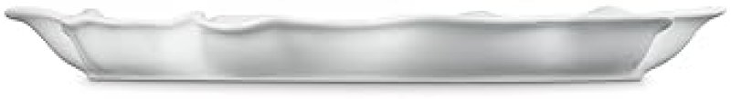 LE CREUSET 14" WHITE STONEWARE IRIS COLLECTION SERVING PLATTER