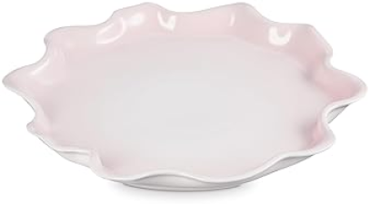 LE CREUSET STONEWARE IRIS COLLECTION SERVING PLATTER, 14 INCH - SHELL PINK