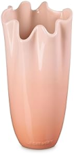 LE CREUSET STONEWARE IRIS VASE 12-INCH PECHE - ELEGANT HOME DECOR