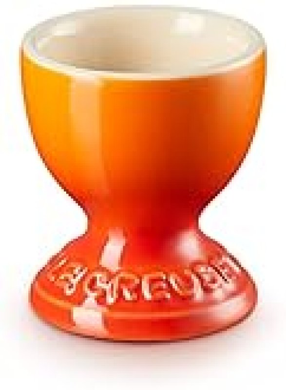 LE CREUSET 2" STONEWARE EGG CUP IN FLAME COLOR