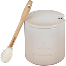 LE CREUSET STONEWARE HONEY POT 14 OZ IN MERINGUE