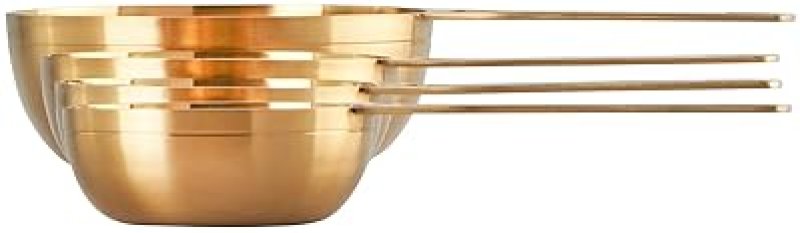 LE CREUSET GOLD LE CREUSET MEASURING CUPS SET, 4-PIECE (1, 1/2, 1/3, 1/4 CUPS)