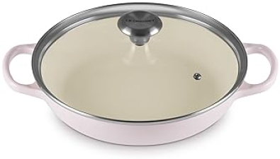LE CREUSET 2.25 QT. SIGNATURE ROUND BRAISER WITH GLASS LID IN SHALLOT