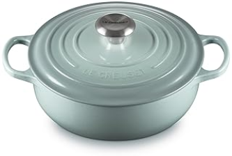 LE CREUSET 3.5QT SIGNATURE ROUND SAUTEUSE IN SEA SALT - ENAMELED CAST IRON