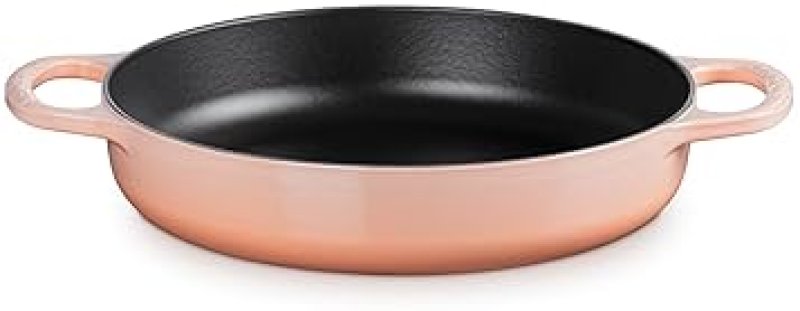 LE CREUSET 11" ENAMELED CAST IRON EVERYDAY PAN IN PECHE - SIGNATURE COLLECTION