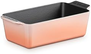 LE CREUSET 2QT. ENAMELED CAST IRON SIGNATURE LOAF PAN IN PECHE COLOR