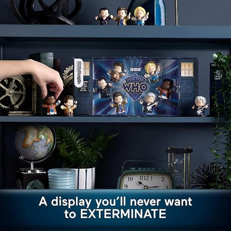 FISHER PRICE DOCTOR WHO TV SERIES SPECIAL EDITION COLLECTOR SET FOR ADULTS & FANS, 6 CHARACTERS DISPLAY PACKAGE