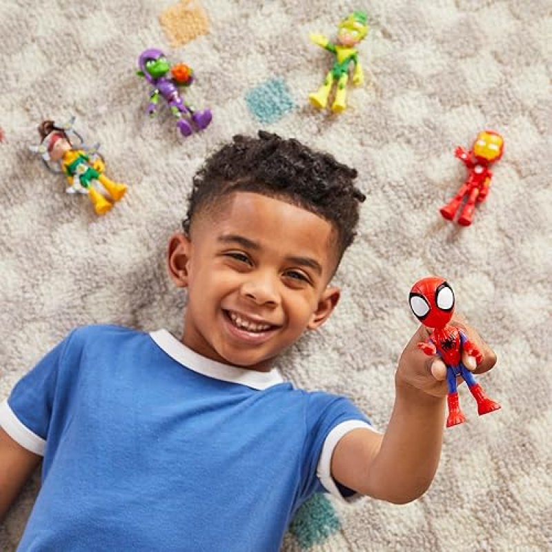 MARVEL SPIDEY AND FRIENDS ACTION FIGURES SET - 5-PACK, 4-INCH, AGES 3+ (AMAZON EXCLUSIVE)