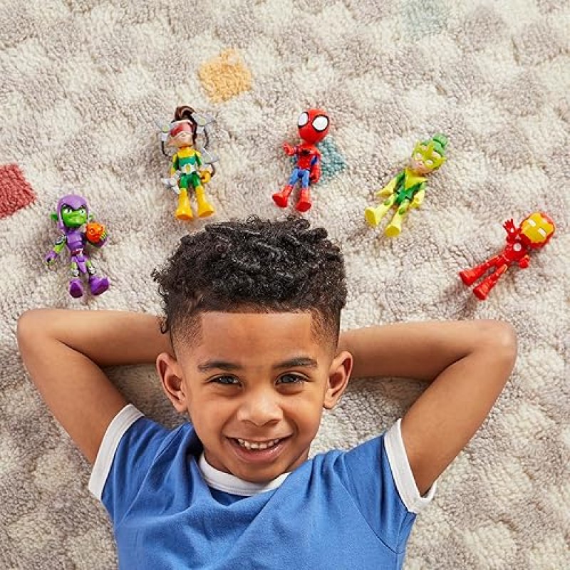 MARVEL SPIDEY AND FRIENDS ACTION FIGURES SET - 5-PACK, 4-INCH, AGES 3+ (AMAZON EXCLUSIVE)