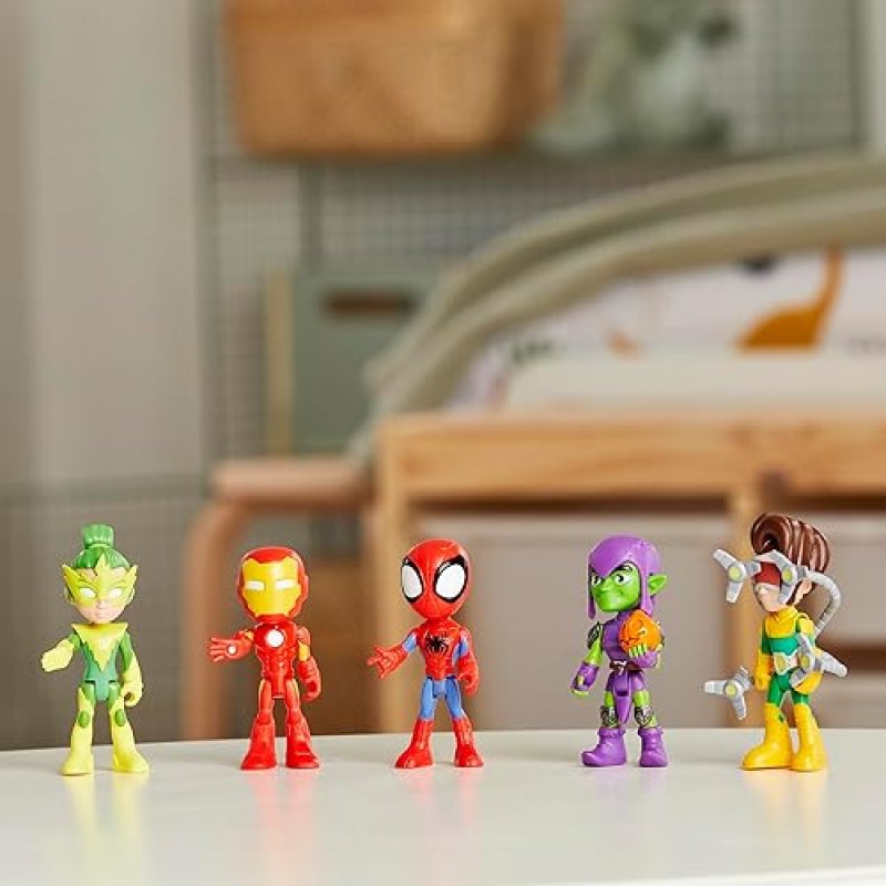MARVEL SPIDEY AND FRIENDS ACTION FIGURES SET - 5-PACK, 4-INCH, AGES 3+ (AMAZON EXCLUSIVE)