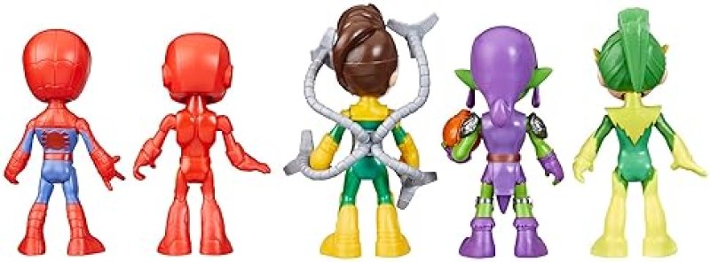 MARVEL SPIDEY AND FRIENDS ACTION FIGURES SET - 5-PACK, 4-INCH, AGES 3+ (AMAZON EXCLUSIVE)