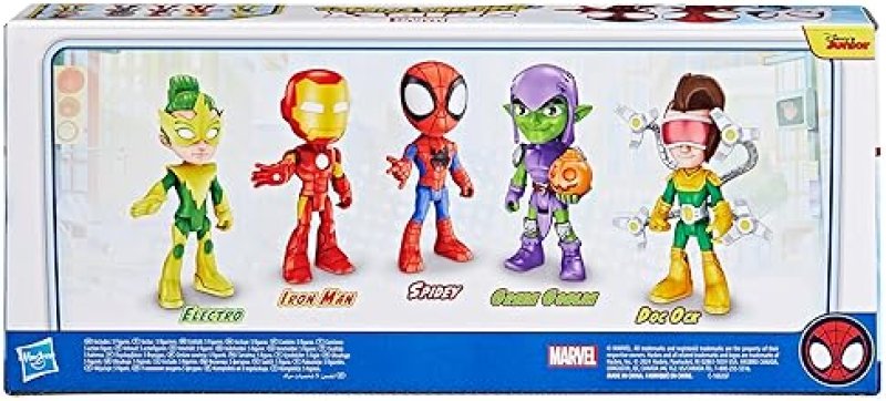 MARVEL SPIDEY AND FRIENDS ACTION FIGURES SET - 5-PACK, 4-INCH, AGES 3+ (AMAZON EXCLUSIVE)