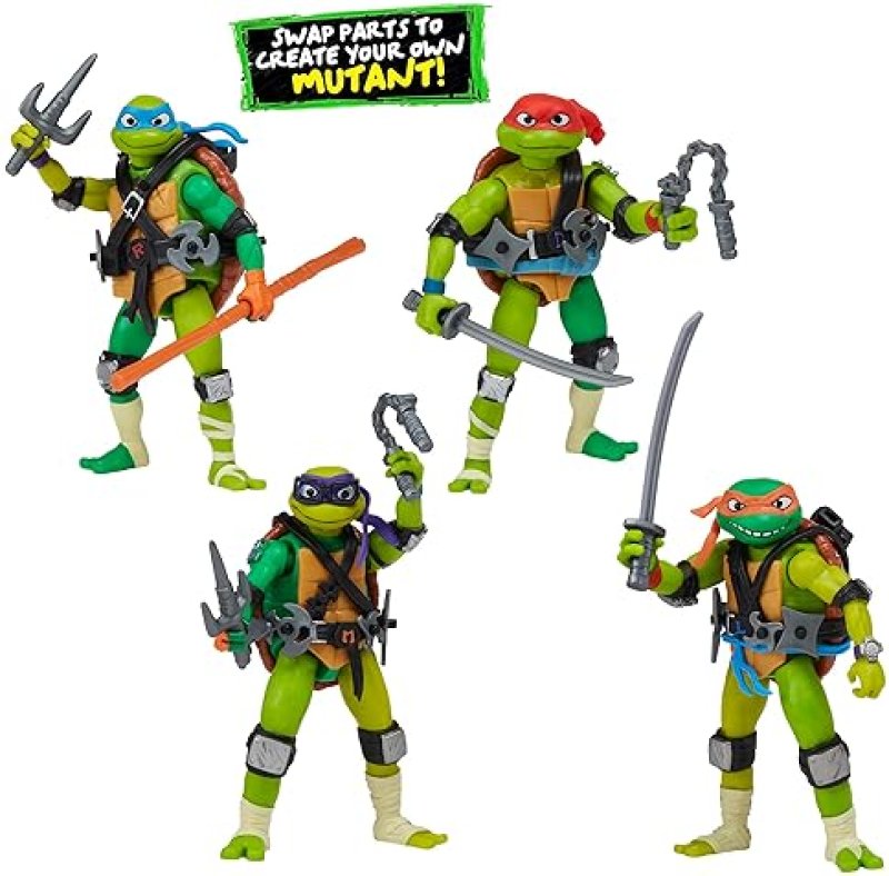 PLAYMATES TOYS TEENAGE MUTANT NINJA TURTLES MIX & MATCH BUNDLE
