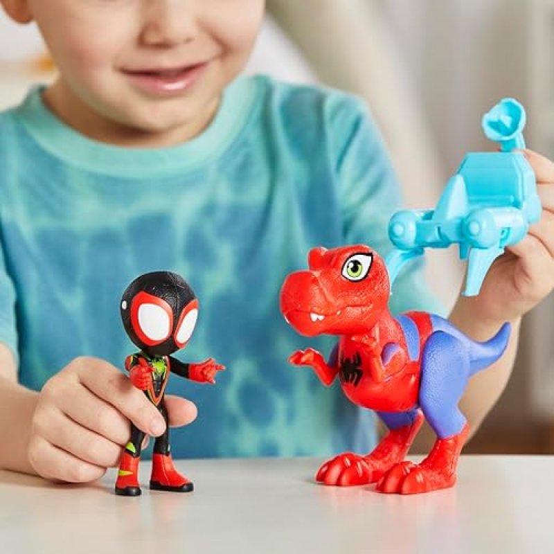 MARVEL DINO-WEBS SPIDEY-REX & MILES MORALES ACTION FIGURE SET