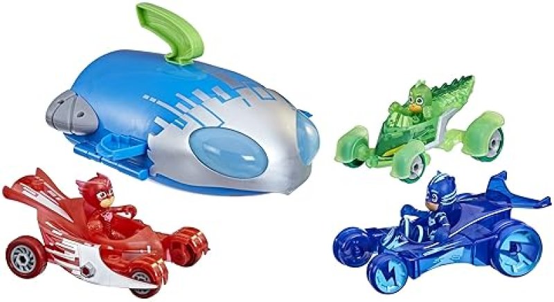 HASBRO PJ MASKS ULTIMATE ADVENTURE SET WITH ROCKET HQ PLAYSET - INCLUDES 3 ACTION FIGURES AND 3 VEHICLES - AGES 3+ (AMAZON EXCLUSIVE)