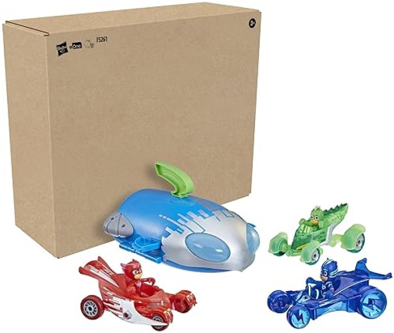 HASBRO PJ MASKS ULTIMATE ADVENTURE SET WITH ROCKET HQ PLAYSET - INCLUDES 3 ACTION FIGURES AND 3 VEHICLES - AGES 3+ (AMAZON EXCLUSIVE)