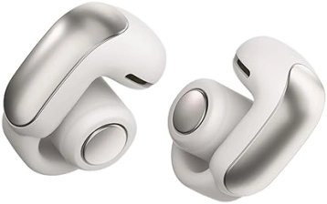 BOSE ULTRA OPEN BLUETOOTH EARBUDS - TRUE WIRELESS WITH OPENAUDIO, COMFORTABLE CLIP-ON DESIGN, IMMERSIVE AUDIO - WHITE SMOKE
