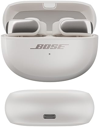 BOSE ULTRA OPEN BLUETOOTH EARBUDS - TRUE WIRELESS WITH OPENAUDIO, COMFORTABLE CLIP-ON DESIGN, IMMERSIVE AUDIO - WHITE SMOKE