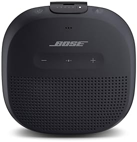 BOSE SOUNDLINK MICRO BLUETOOTH SPEAKER - PORTABLE WATERPROOF SPEAKER WITH MIC, BLACK