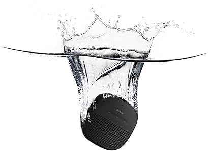 BOSE SOUNDLINK MICRO BLUETOOTH SPEAKER - PORTABLE WATERPROOF SPEAKER WITH MIC, BLACK