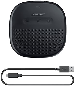 BOSE SOUNDLINK MICRO BLUETOOTH SPEAKER - PORTABLE WATERPROOF SPEAKER WITH MIC, BLACK