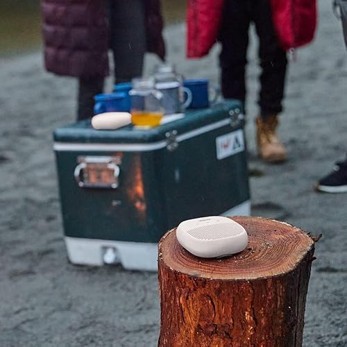 BOSE SOUNDLINK MICRO BLUETOOTH SPEAKER - SMALL WATERPROOF PORTABLE SPEAKER, WHITE SMOKE