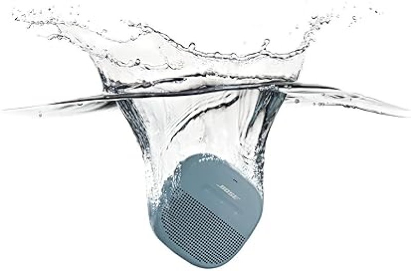 BOSE SOUNDLINK MICRO BLUETOOTH SPEAKER: PORTABLE WATERPROOF SPEAKER WITH MICROPHONE - STONE BLUE