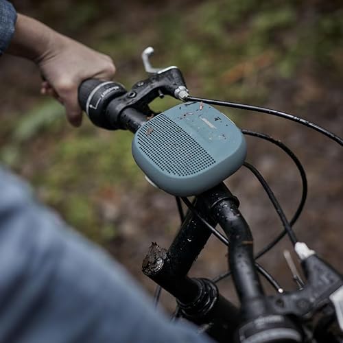 BOSE SOUNDLINK MICRO BLUETOOTH SPEAKER: PORTABLE WATERPROOF SPEAKER WITH MICROPHONE - STONE BLUE
