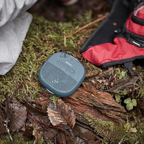 BOSE SOUNDLINK MICRO BLUETOOTH SPEAKER: PORTABLE WATERPROOF SPEAKER WITH MICROPHONE - STONE BLUE