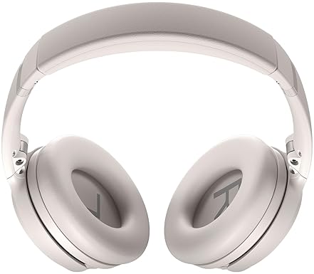 BOSE QUIETCOMFORT BLUETOOTH HEADPHONES WITH ACTIVE NOISE CANCELLING, MIC, DEEP BASS - WHITE SMOKE