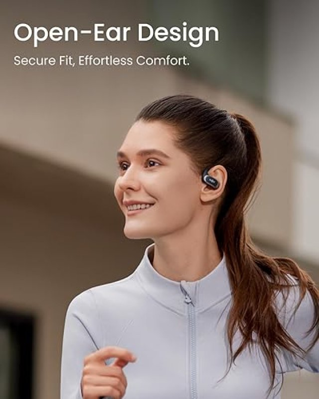 SHOKZ OPENFIT AIR TRUE WIRELESS EARBUDS - WATER RESISTANT & SECURE, BLACK