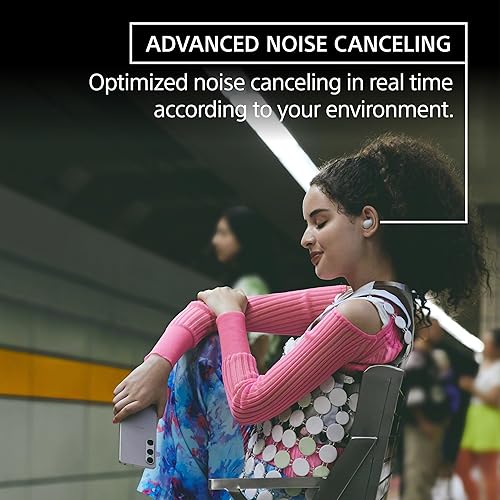 SONY LINKBUDS FIT TRULY WIRELESS NOISE CANCELING EARBUDS - SMALL & LIGHT WITH AIR FITTING SUPPORTERS - BLACK