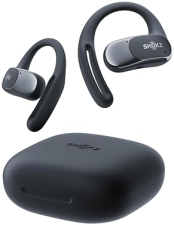 SHOKZ OPENFIT AIR TRUE WIRELESS EARBUDS - BLACK, WATER RESISTANT, SECURE FIT