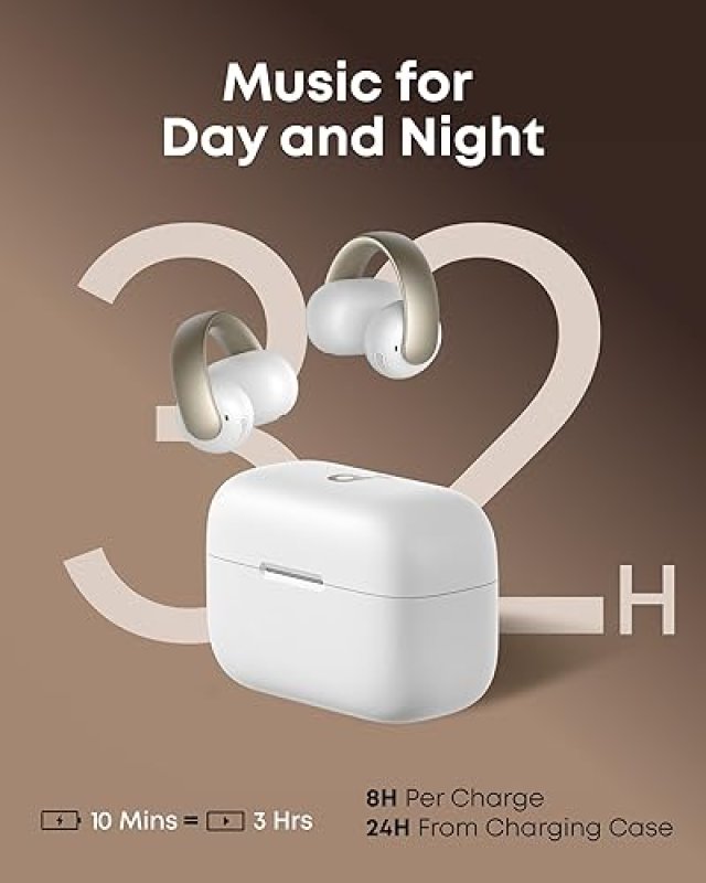 ANKER SOUNDCORE AEROCLIP: OPEN-EAR CLIP-ON EARBUDS WITH CLEAR CALLS AND POWERFUL BASS