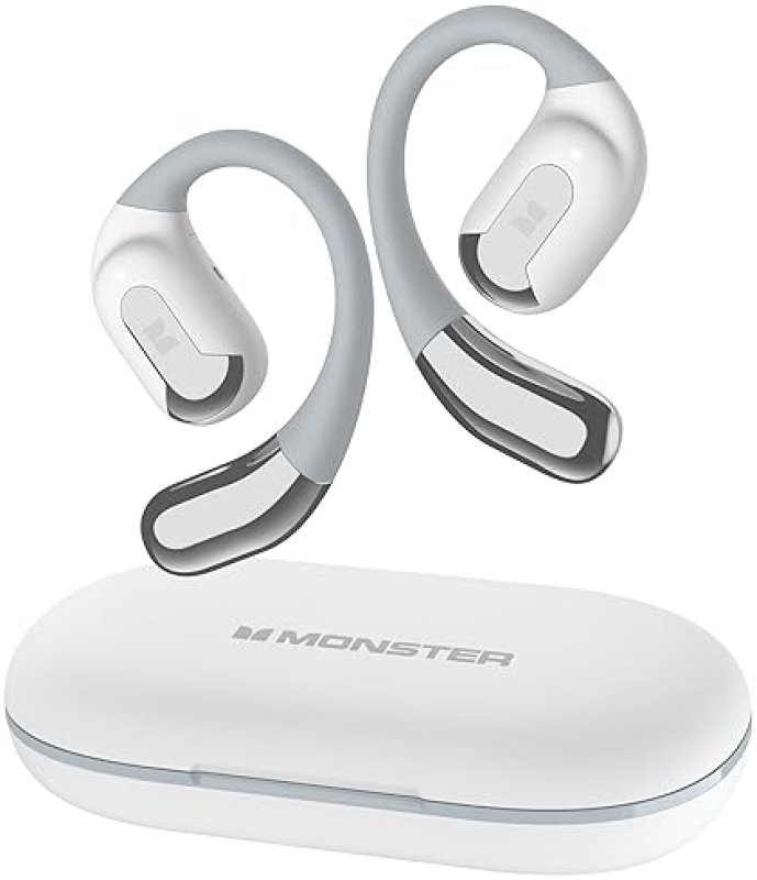 MONSTER WIRELESS OPEN EAR HEADPHONES, BLUETOOTH 5.4, 24H PLAYBACK, CRYSTAL CLEAR CALLS