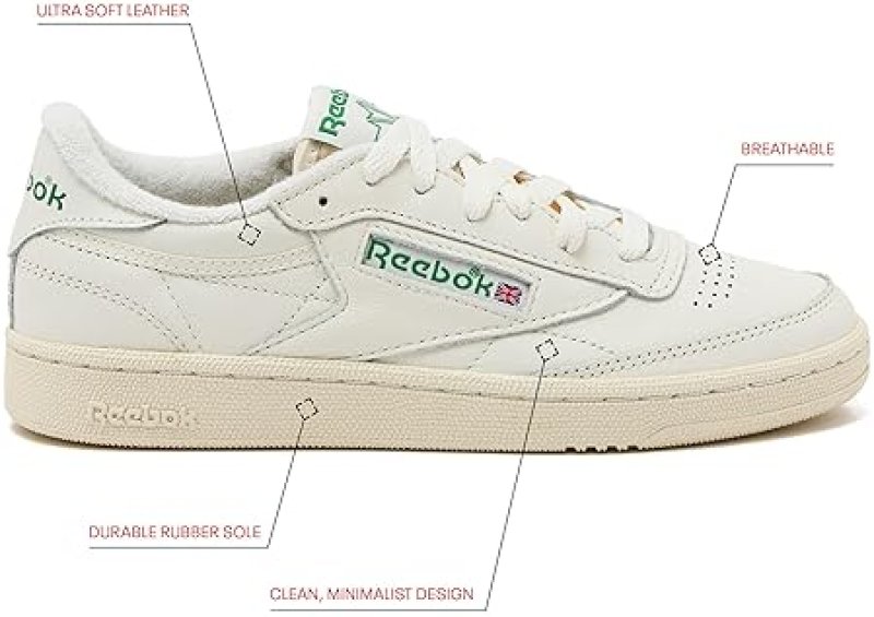 REEBOK WOMEN'S CLUB C 85 VINTAGE TENNIS SNEAKERS IN WHITE - CASUAL SHOES