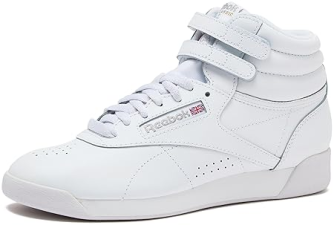 REEBOK WOMEN'S FREESTYLE HI HIGH TOP SNEAKERS IN BLACK OR WHITE, WOMEN'S SIZES 5-12