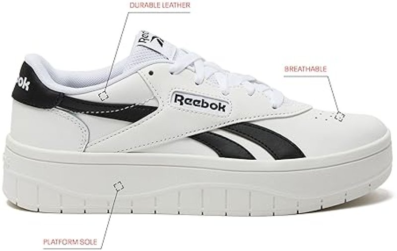 REEBOK COURT ADVANCE SURGE WOMEN'S PLATFORM SNEAKERS - FASHION TENNIS SHOES