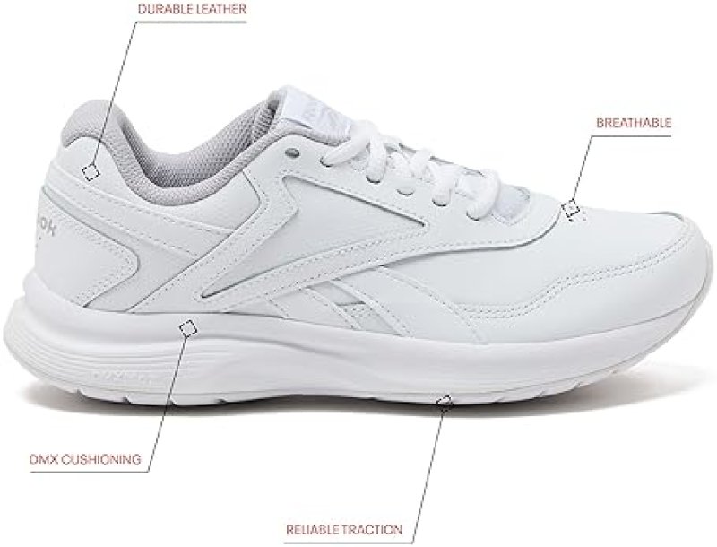 REEBOK WOMEN'S WALK ULTRA 7 DMX MAX SHOE - ULTIMATE COMFORT AND SUPPORT