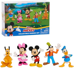 DISNEY MICKEY MOUSE FIGURE SET, 5-PACK KIDS TOYS, AGES 3+, BY JUST PLAY