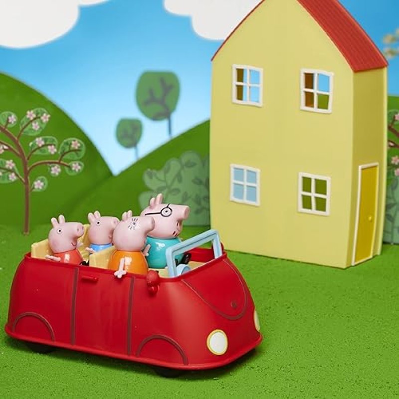 HASBRO PEPPA PIG FAMILY HOME COMBO PLAYSET WITH FIGURES & CAR, PRESCHOOL TOY FOR 3-YEAR-OLDS (AMAZON EXCLUSIVE)