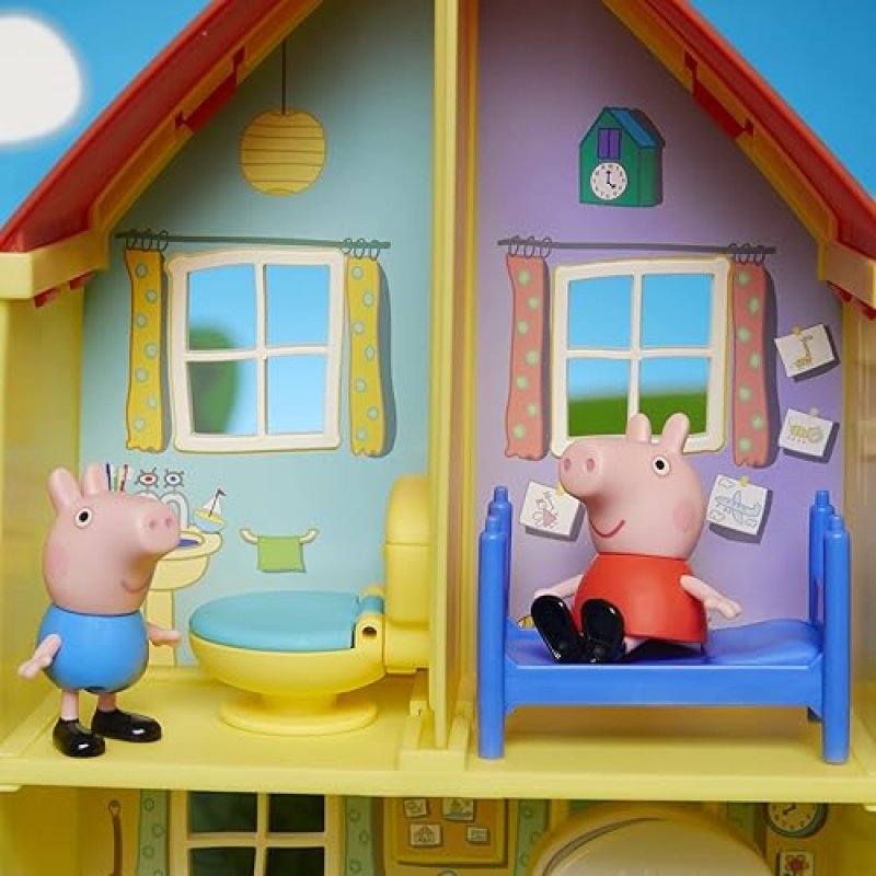 HASBRO PEPPA PIG FAMILY HOME COMBO PLAYSET WITH FIGURES & CAR, PRESCHOOL TOY FOR 3-YEAR-OLDS (AMAZON EXCLUSIVE)