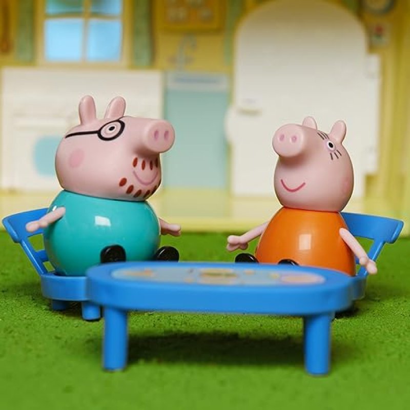 HASBRO PEPPA PIG FAMILY HOME COMBO PLAYSET WITH FIGURES & CAR, PRESCHOOL TOY FOR 3-YEAR-OLDS (AMAZON EXCLUSIVE)