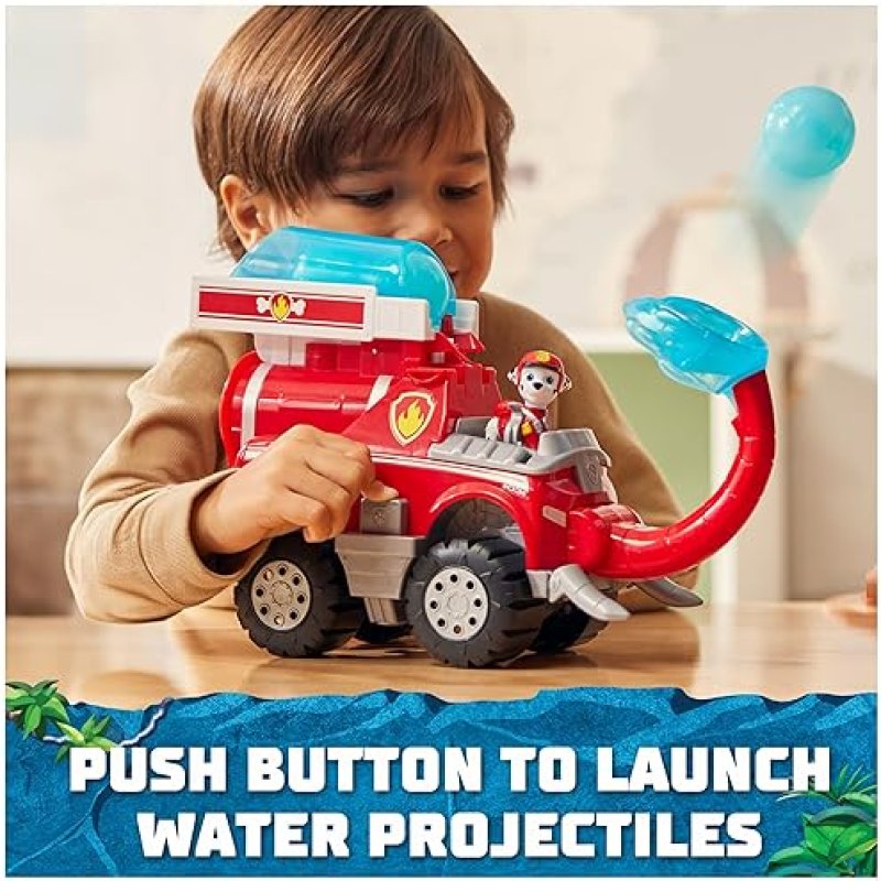 SPIN MASTER PAW PATROL MARSHALL ELEPHANT FIRETRUCK TOY WITH PROJECTILE LAUNCHER - KIDS TOYS FOR BOYS & GIRLS, AGES 3+