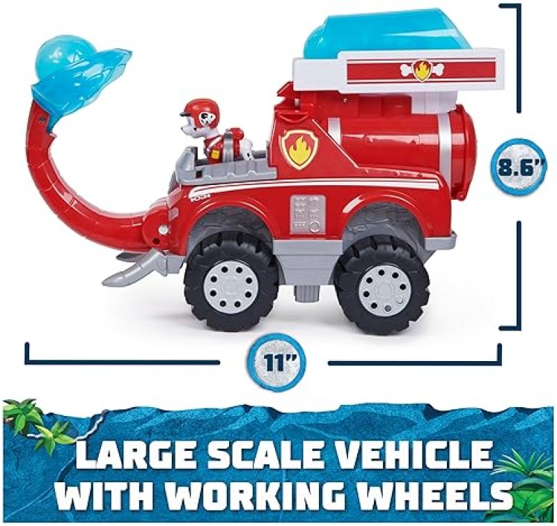 SPIN MASTER PAW PATROL MARSHALL ELEPHANT FIRETRUCK TOY WITH PROJECTILE LAUNCHER - KIDS TOYS FOR BOYS & GIRLS, AGES 3+