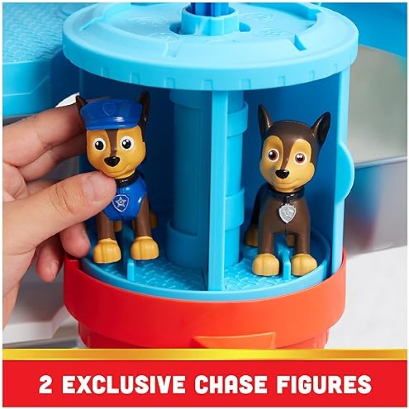 SPIN MASTER PAW PATROL LOOKOUT TOWER PLAYSET WITH TOY CAR LAUNCHER AND CHASE FIGURES, AGES 3+